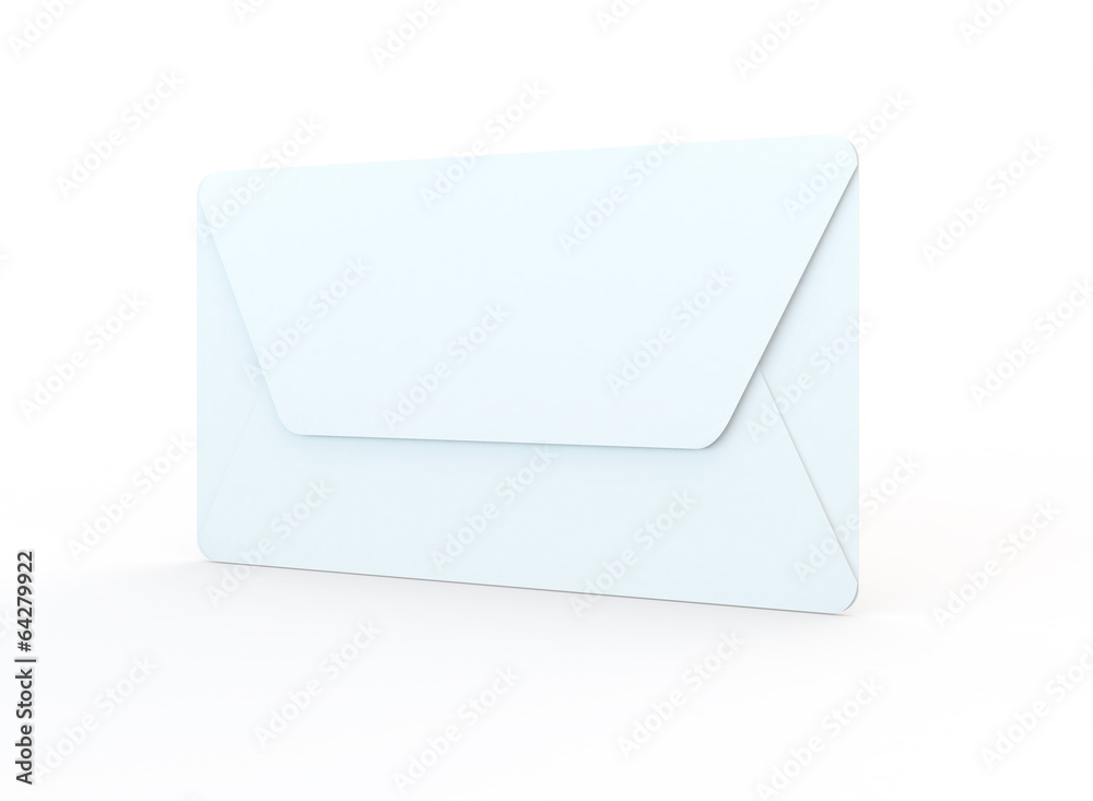 closed envelope on a white background closed envelope on a white background
