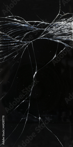 Naklejka Broken smartphone screen