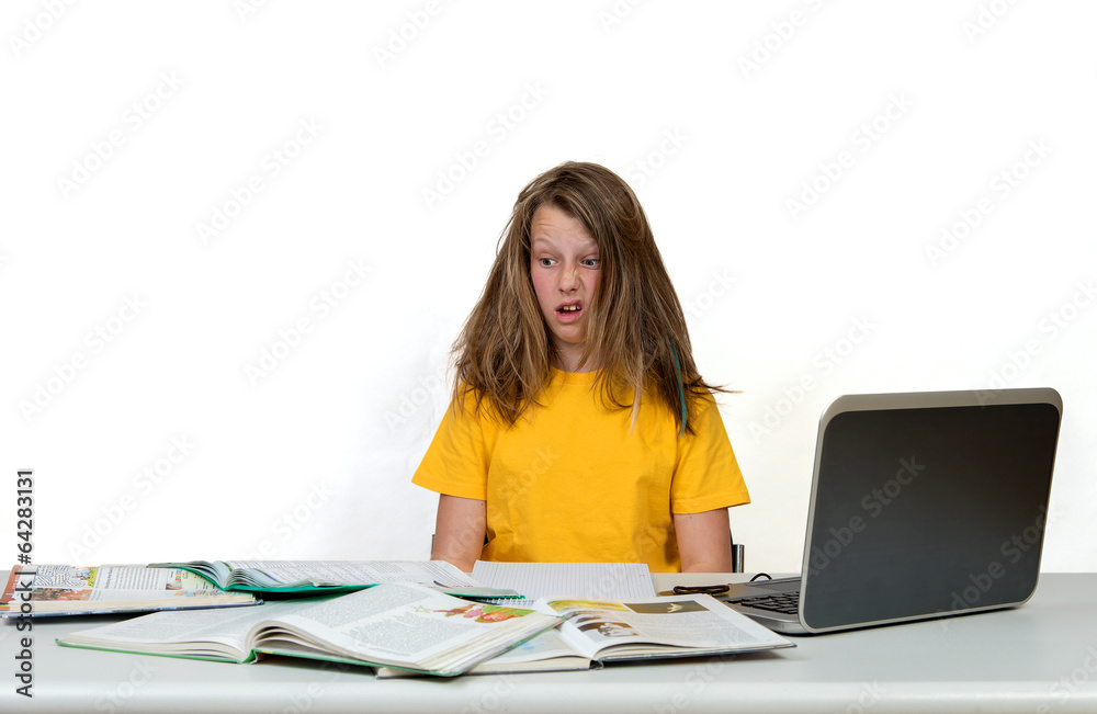 Darf Man über Die Ferien Hausaufgaben Aufgeben Hausaufgaben Stock Photo | Adobe Stock