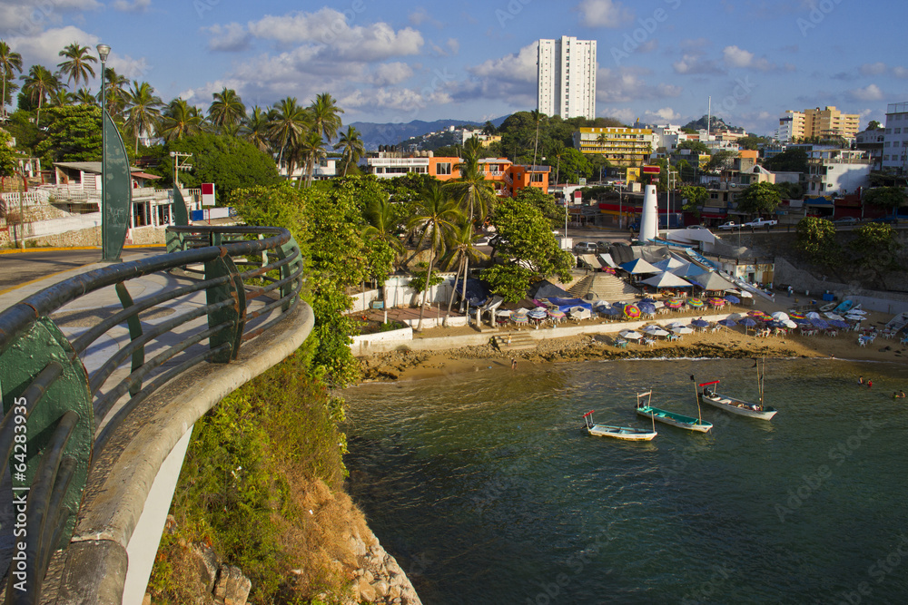 View from embankment of Acapulco