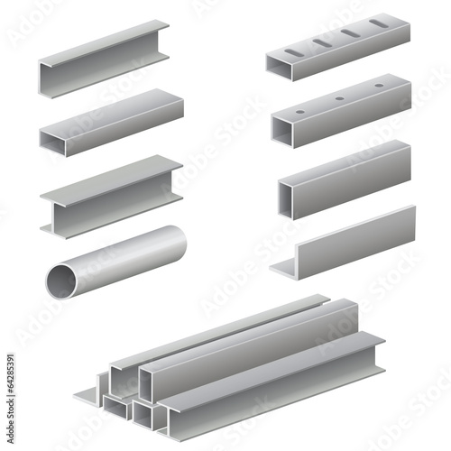 Metal profile and tubes