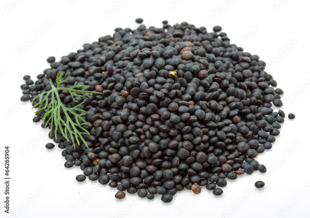Black lentils heap Black lentils heap
