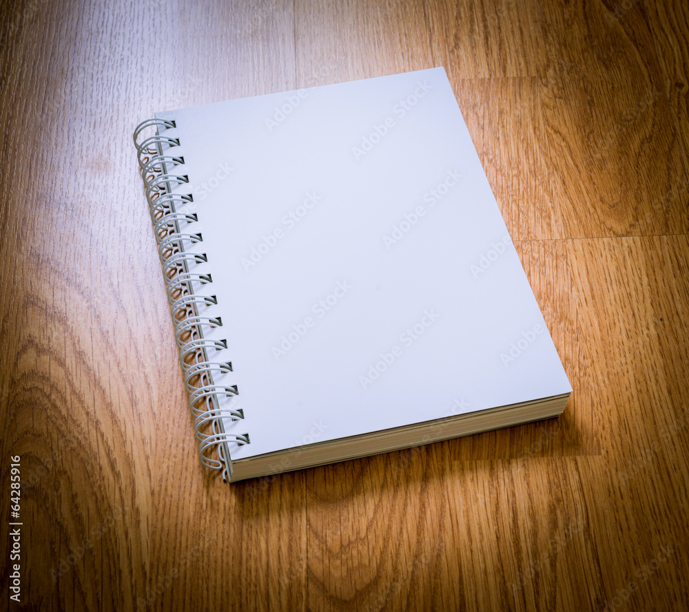 Blank Catalog on the wooden Background Blank Catalog on the wooden Background