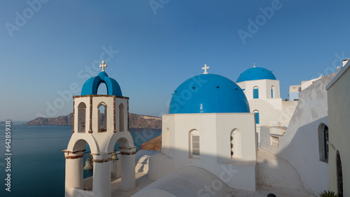dome church in Santorini Greece