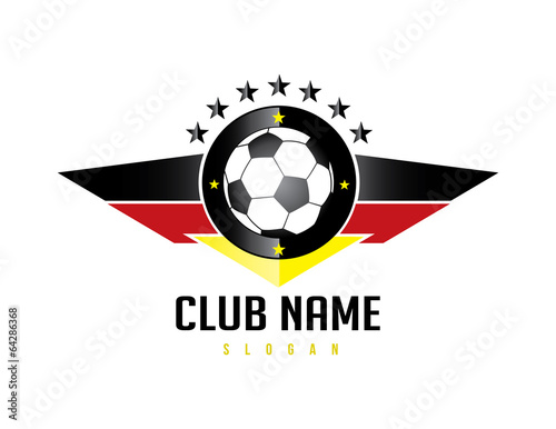 Black and yellow soccer wings