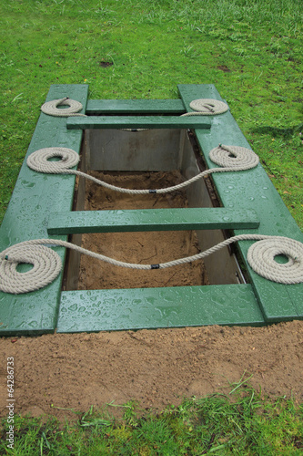 Photography Open grave