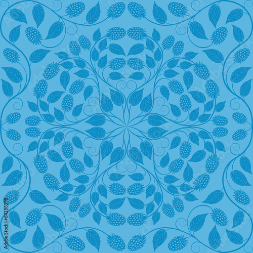 Abstract seamless floral pattern. Retro background.