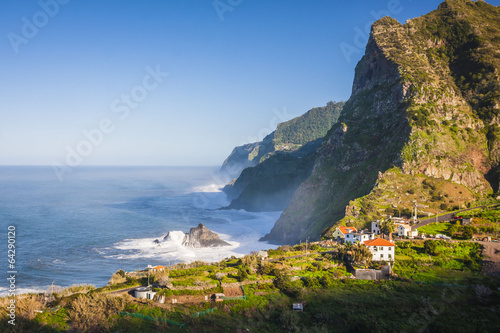 northern coast near Boaventura, Madeira island, Portugal photo