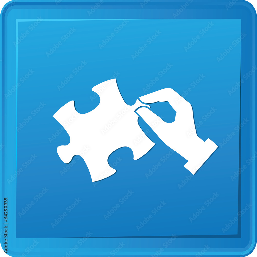 Fototapeta premium Puzzle symbol,vector