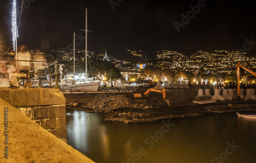 Christmas decoration in Fuchal, Madeira photo