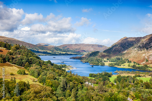 Canvas Print Ullswater from Above Patterdale