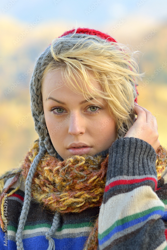 Beautiful woman outdoor portrait