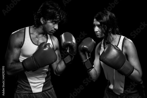 Male and Female Boxers © Nicholas Piccillo
