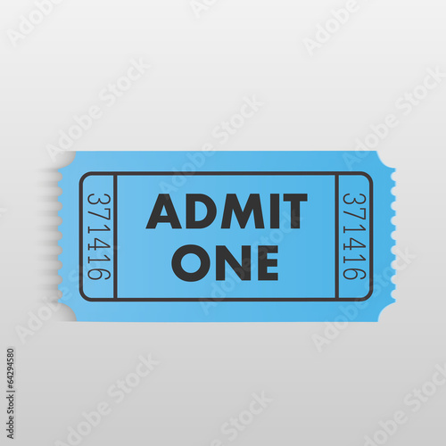 Admit One Ticket