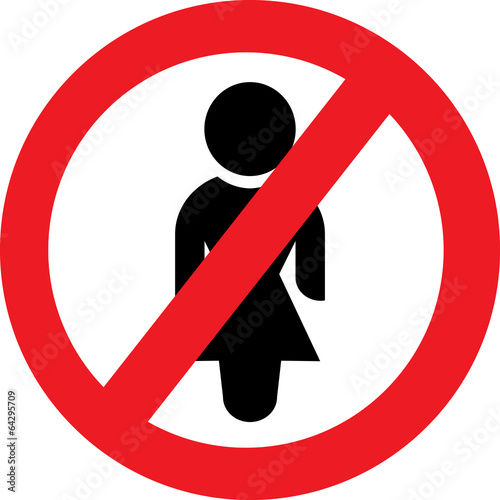 No  woman icon