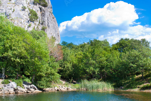 summer view of Crimea lake