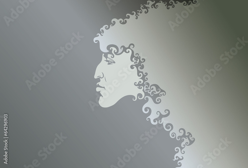 Background male face