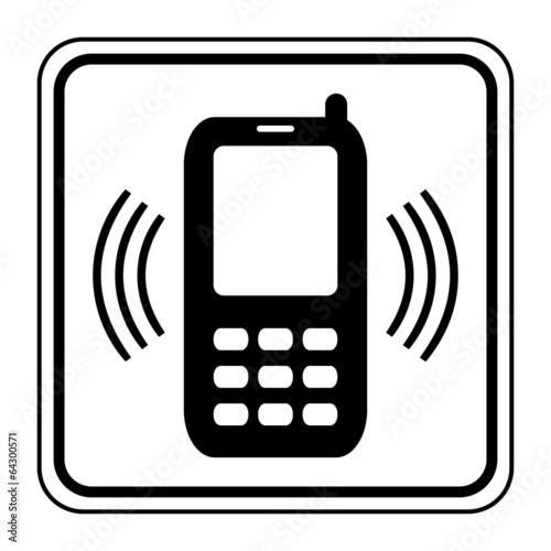 Logo téléphone mobile.
