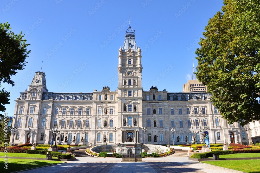 Quebec Parliament is Second Empire style building, Quebec City