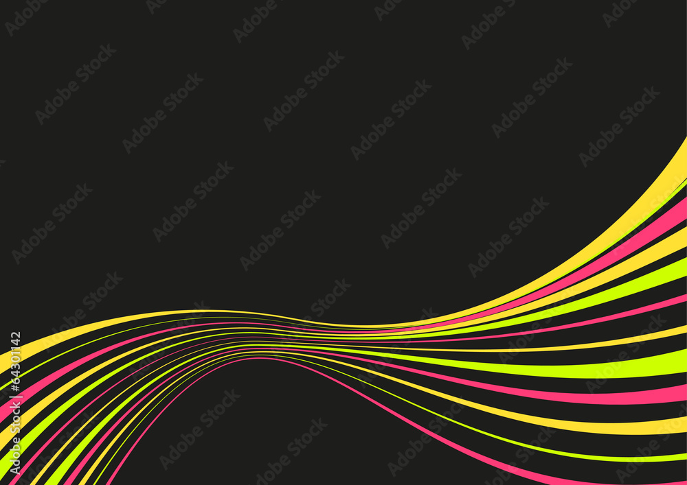 Neon waves background Neon waves background