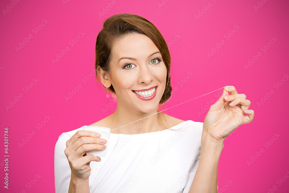 Floss daily young dentist advise recommended teeth care Floss daily young dentist advise recommended teeth care