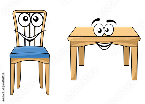 Cute cartoon wooden furniture