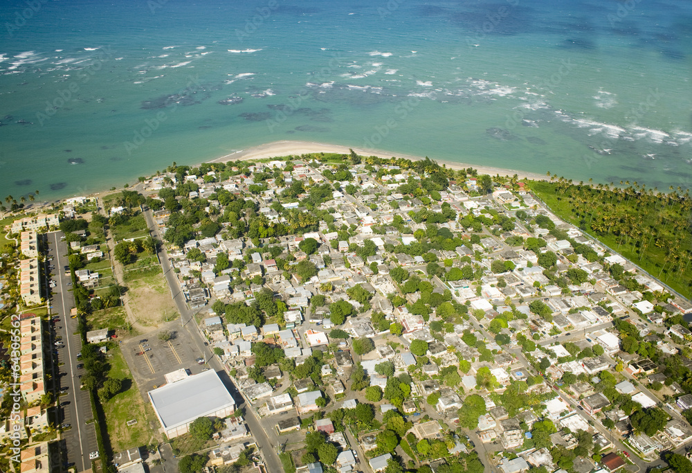 Aerial view of Northern Puerto Rico
