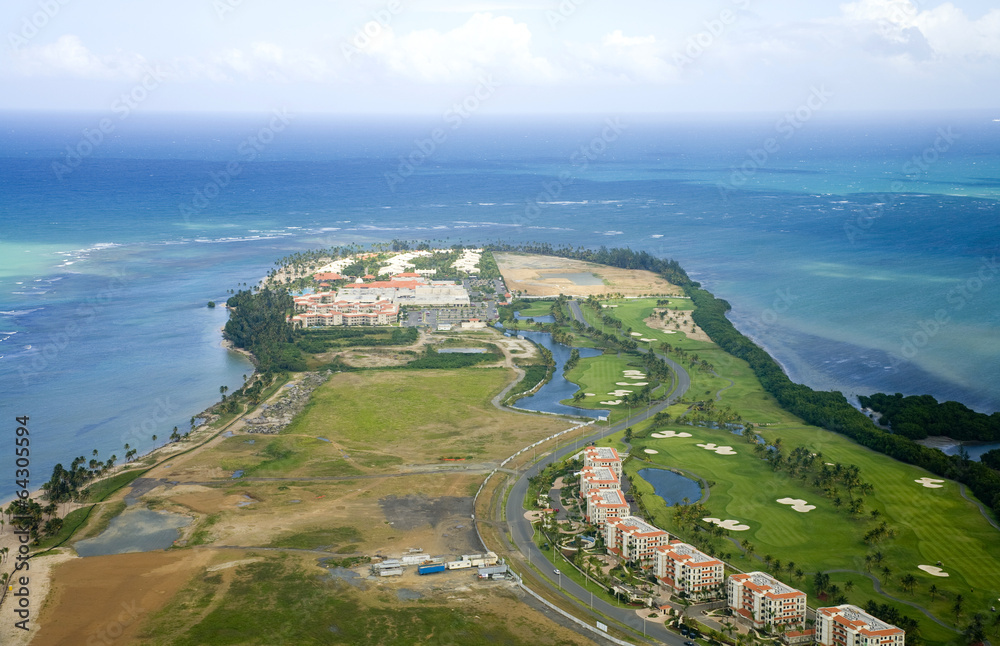 Aerial view of Northern Puerto Rico