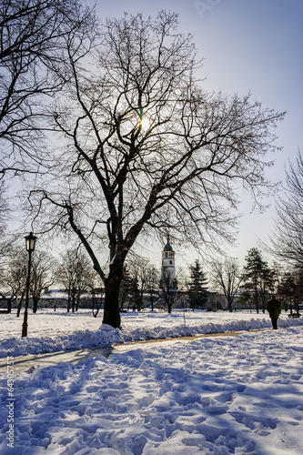 View from kalemegdan park at winter