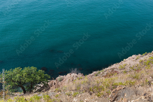 seascape with rocky cliffs