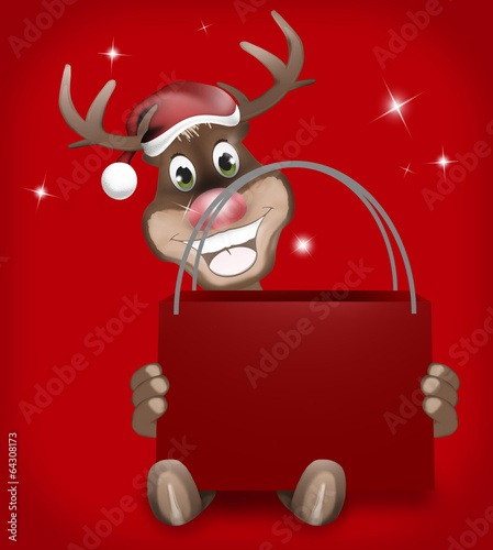 Rudolph Red Nose Happy Christmas