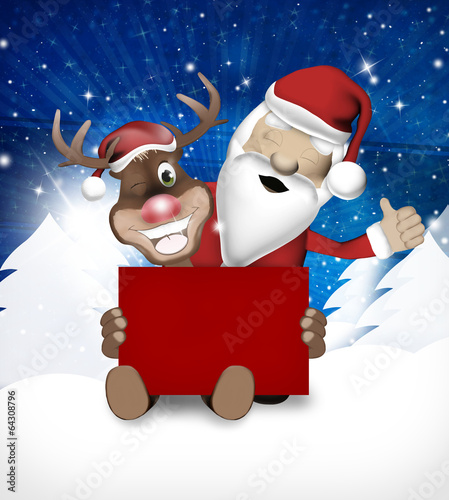 Paws Reindeer Santa Claus W...