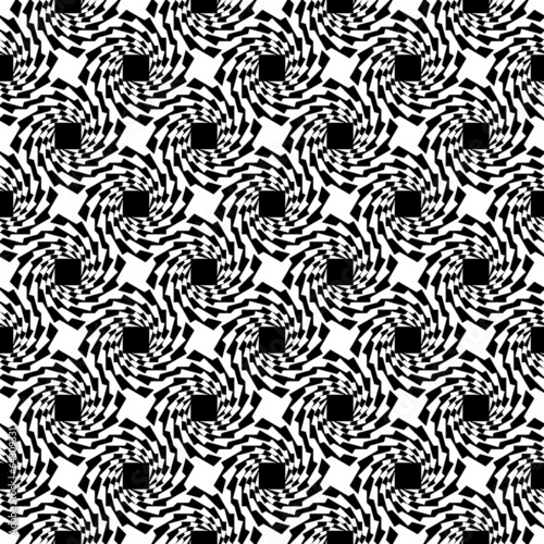 Design seamless monochrome whirl decorative pattern