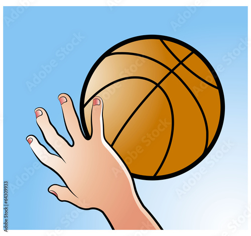 basket ball & hand
