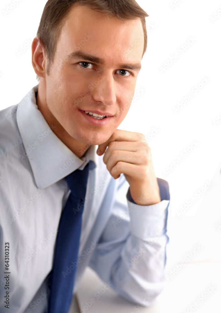 Portrait of a happy young businessman