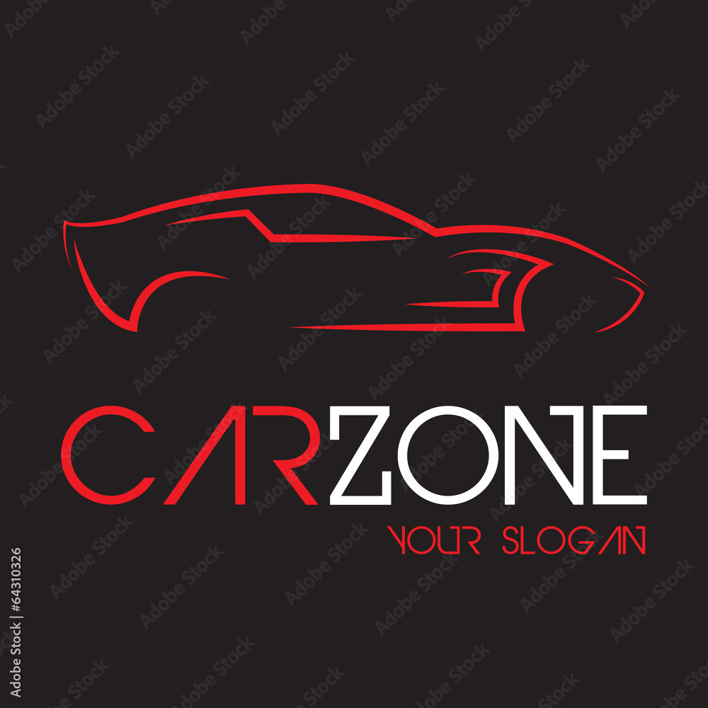 Car Zone Red Black