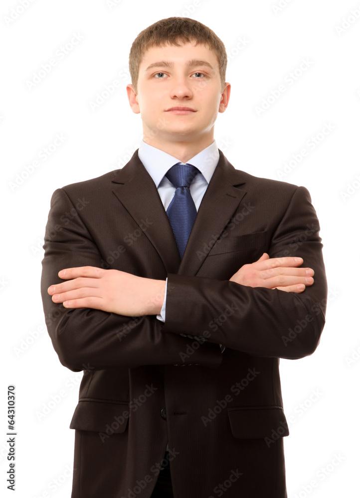 A portrait of a businessman standing A portrait of a businessman standing