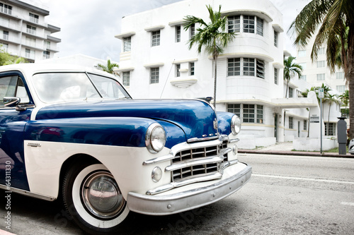 Vintage American car in Miami Beach © JRstock