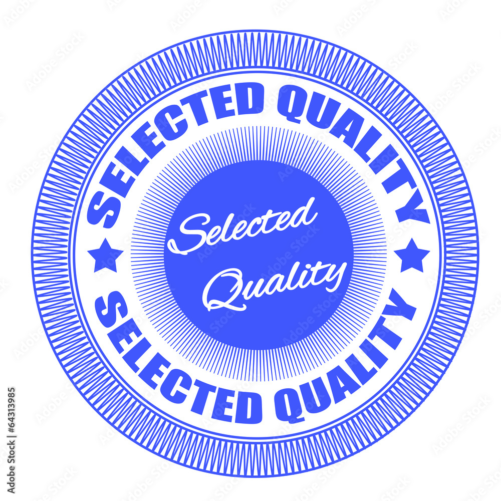 selected quality stamp selected quality stamp
