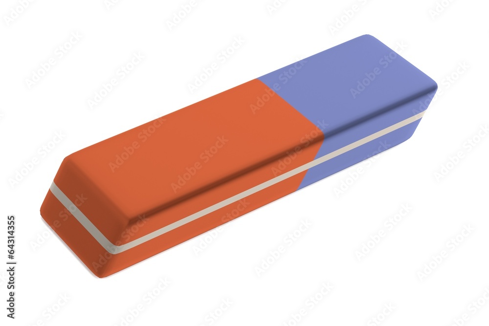 realistic 3d render of stationery tool - eraser realistic 3d render of stationery tool - eraser