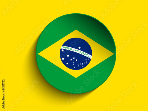 Brazil 2014 Letters with Brazilian Flag