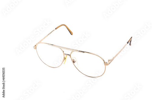 Eyeglasses isolated white background