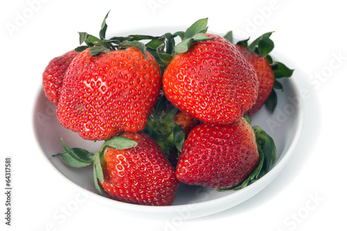 Fototapeta Naklejka Na Ścianę i Meble -  Strawberries on white