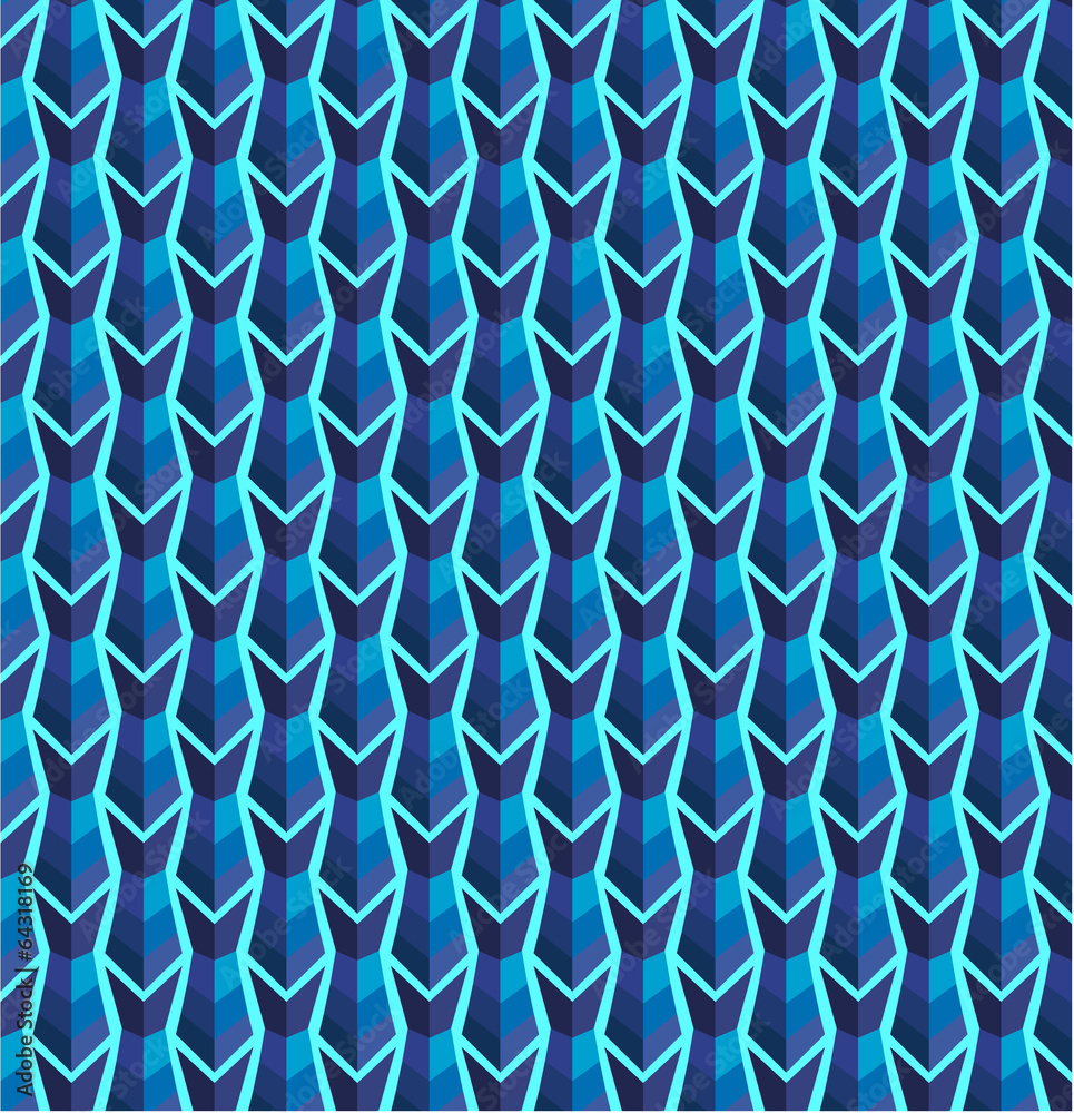 Fototapeta premium Pattern_blue_geometry