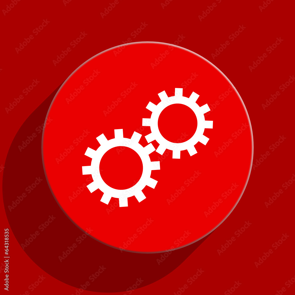 gears flat vector icon gears flat vector icon