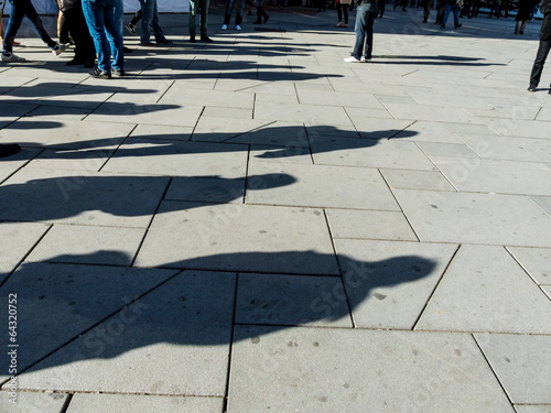 Schatten von Menschen