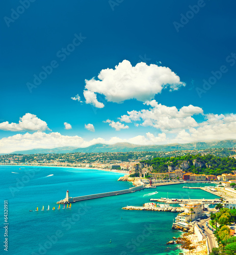 Mediterranean resort, Nice city, France, french riviera