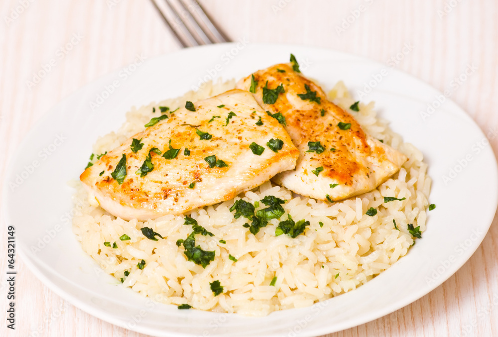 Chicken Breast with Rice