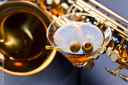 martini and sax