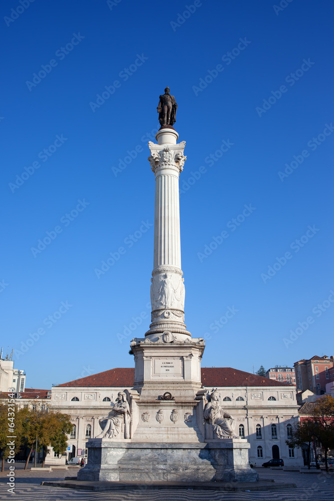 Dom Pedro IV Monument in Lisbon